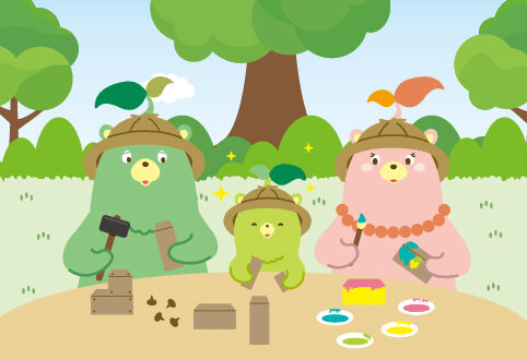 『こどもの森とイラストマルシェ』のデザイン、日々進行中です！楽しみにしていてください！